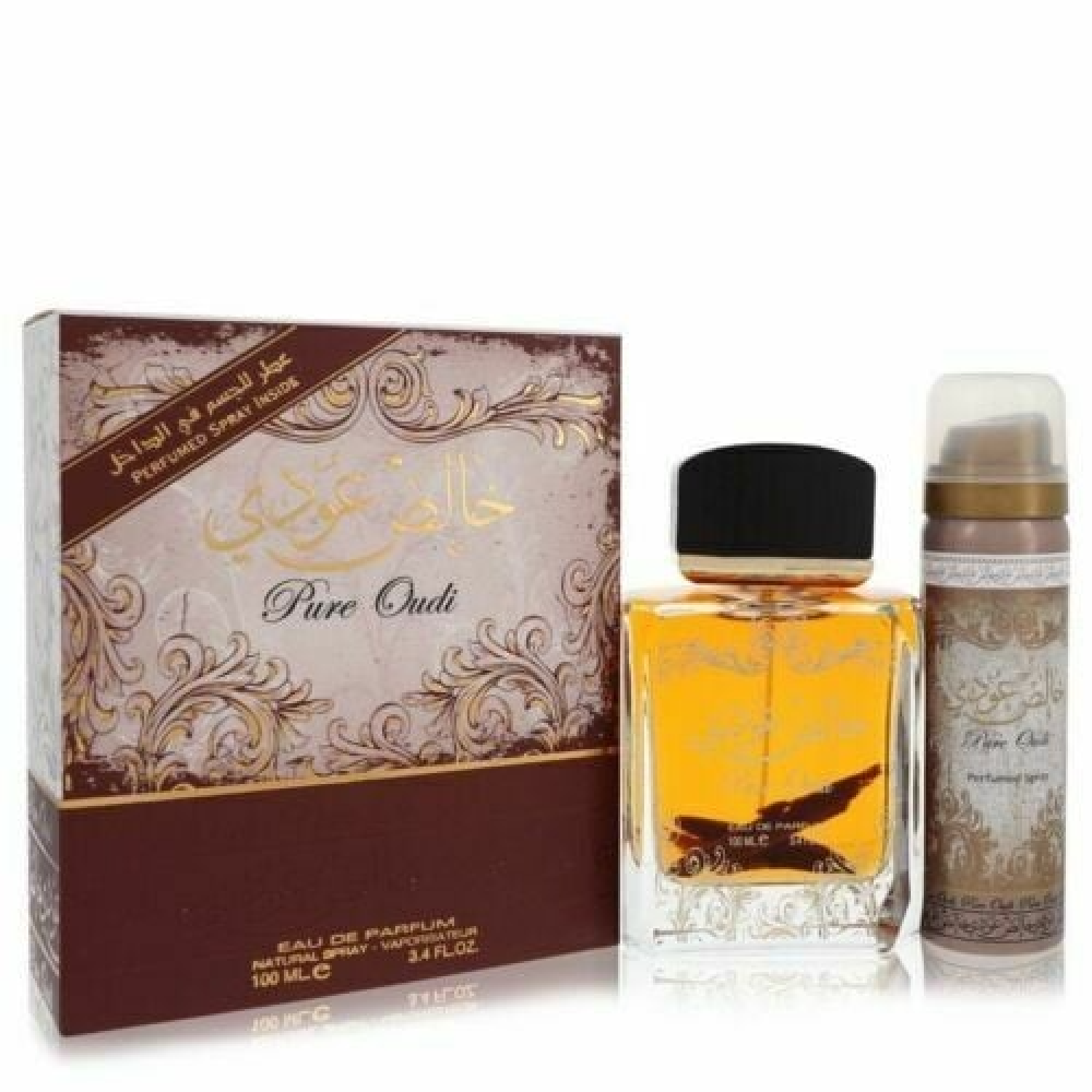 "عطر خالص عودي من لطافة للجنسين او دي برفيوم 100مل + هدية مزيل عرق "