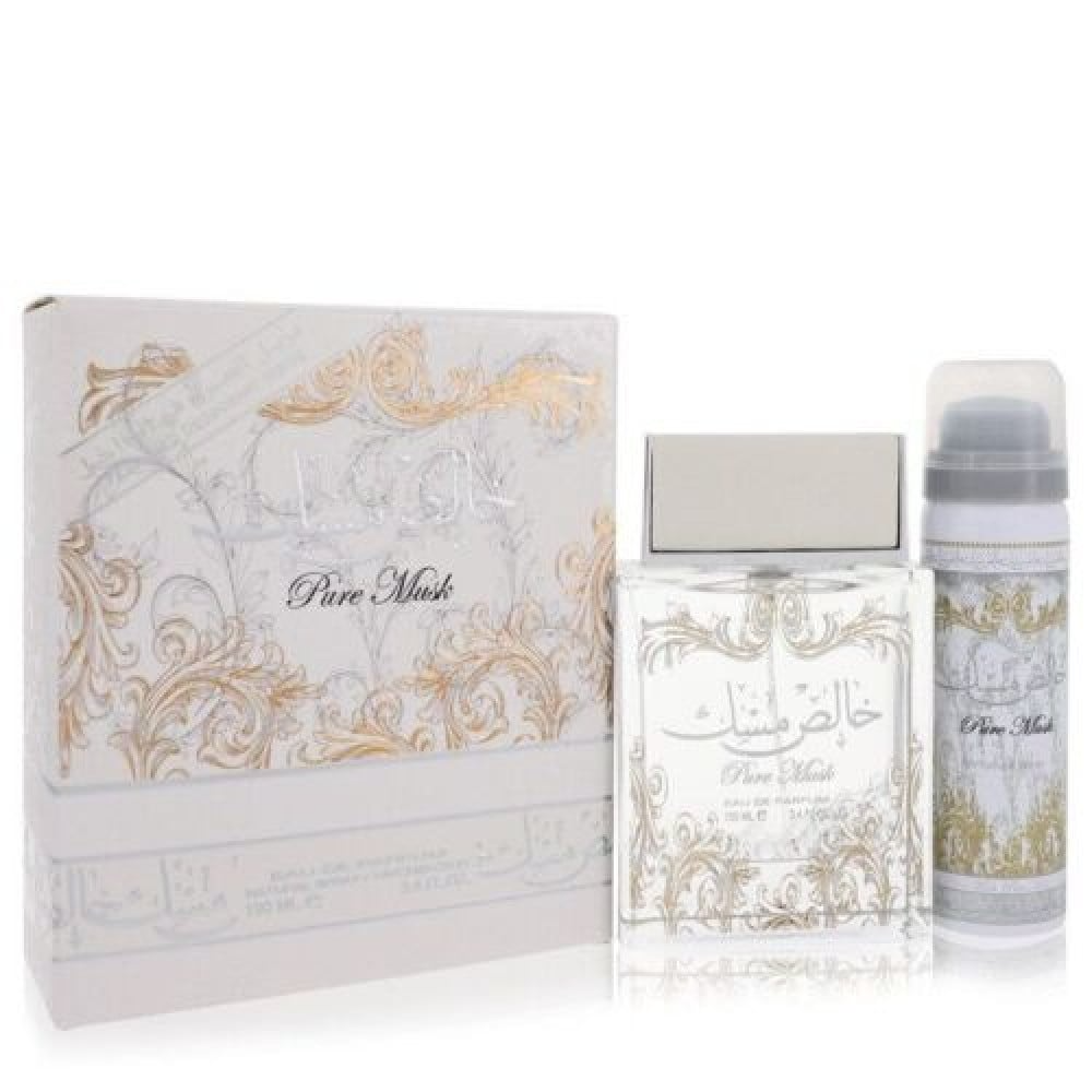عطر خالص مسك من لطافة للجنسين او دي برفيوم 100مل مع معطر جسم