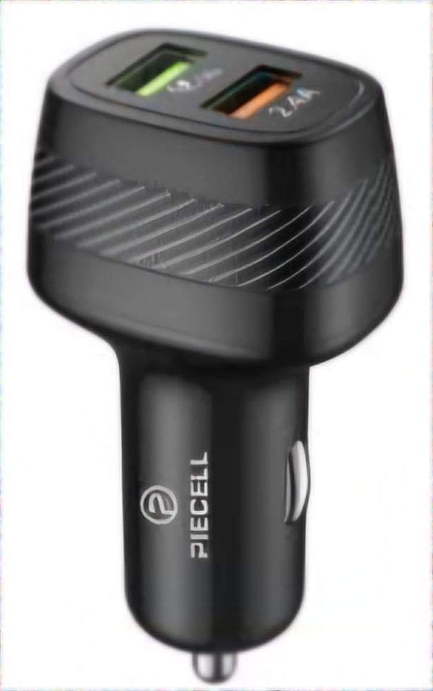 PIECELL شاحن سيارة منفذين USB